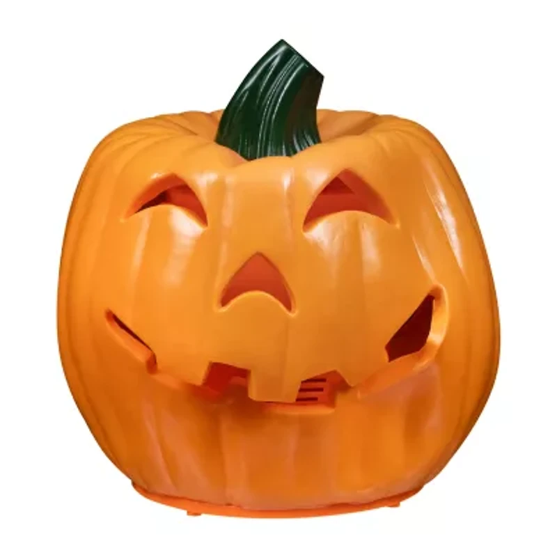 9.75'' Orange and Green Animated Double-Sided Pumpkin Halloween Decor