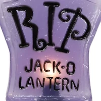 Set of 3 Tombstone Halloween Pathway Markers - 3.5ft Black Wire
