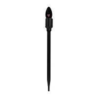 Set of 10 Purple C9 Bulb Halloween Pathway Markers - 8.75ft Black Wire