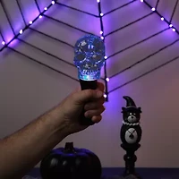 9'' LED Transparent Multi-Function Halloween Skull Light