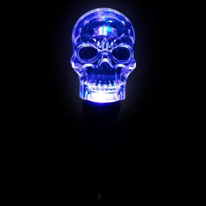 9'' LED Transparent Multi-Function Halloween Skull Light