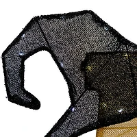 50'' LED Lighted Tinsel 'Boo' Outdoor Halloween Decoration