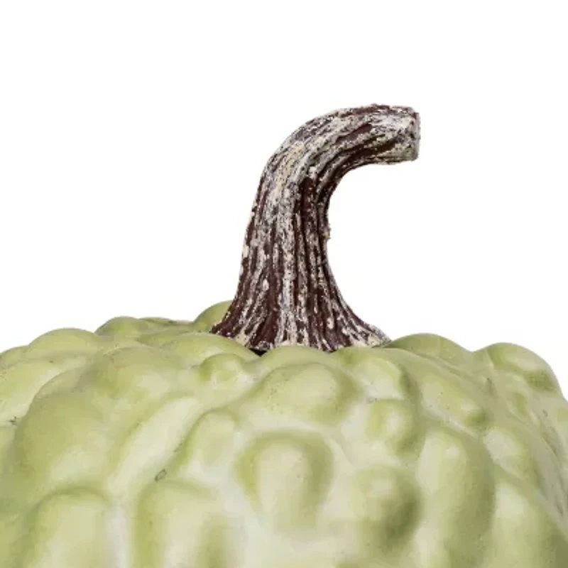 Northlight "5.5"" Green Textured Pumpkin Fall Harvest" Thanksgiving Tabletop Decor