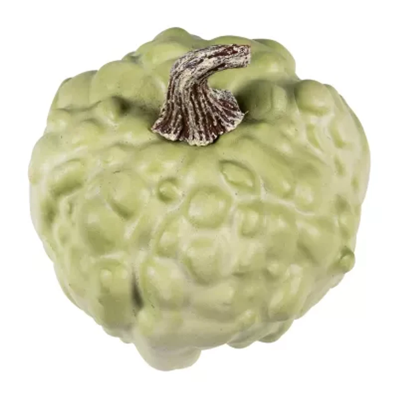 Northlight "5.5"" Green Textured Pumpkin Fall Harvest" Thanksgiving Tabletop Decor