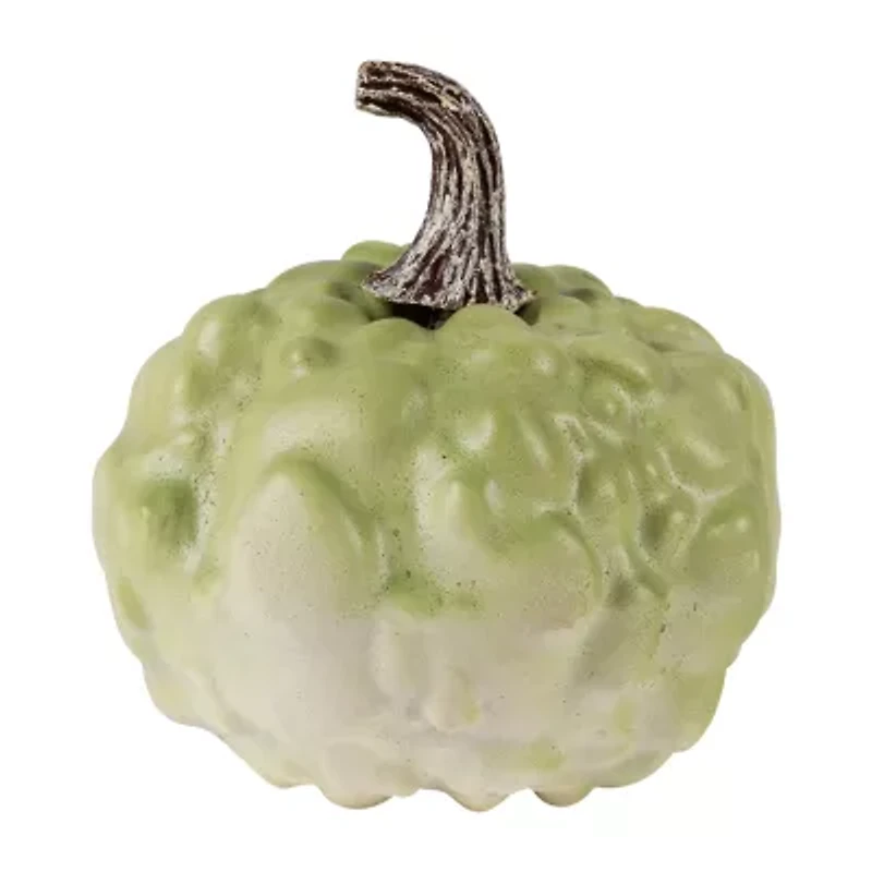 Northlight "5.5"" Green Textured Pumpkin Fall Harvest" Thanksgiving Tabletop Decor