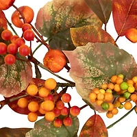 Northlight 5ft X 10in Pumpkin And Berry Unlit Thanksgiving Indoor Garland