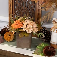 Northlight 10in X 8in Wooden Box Fall Thanksgiving Tabletop Decor