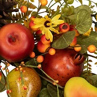 Northlight 26in Apples And Pears Unlit Wreath