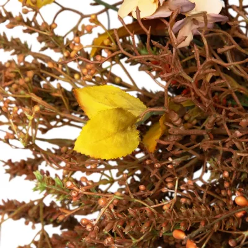 Northlight 32in Brown Fall Grass Unlit Wreath