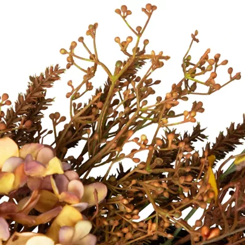 Northlight 32in Brown Fall Grass Unlit Wreath