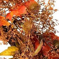 Northlight 24in Maple Leaf And Berry Unlit Wreath