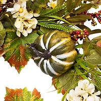Northlight 24in Pumpkin Berry Twig Unlit Wreath
