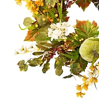 Northlight 24in Pumpkin Berry Twig Unlit Wreath