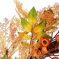 Northlight 24in Yellow And Orange Berry Unlit Wreath