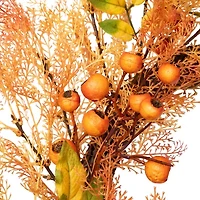 Northlight 24in Yellow And Orange Berry Unlit Wreath