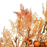 Northlight 24in Yellow And Orange Berry Unlit Wreath