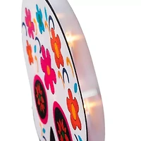Northlight 15in Lighted Day Of The Dead Sugar Skull Decorative Lantern