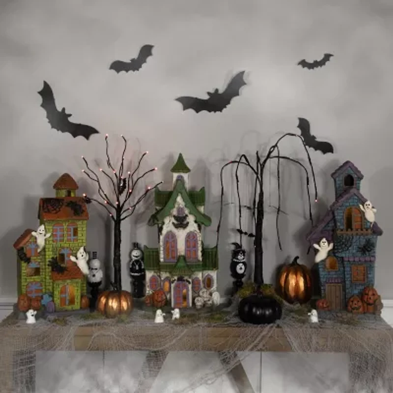 Northlight 20in Prelit Haunted House Lighted Halloween Tabletop Decor