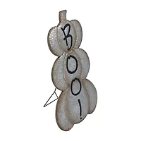 Northlight 28in Boo! Metal Pumpkin Halloween Yard Art