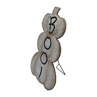 Northlight 28in Boo! Metal Pumpkin Halloween Yard Art