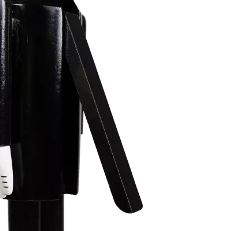 Northlight 14in Black And White Skeleton Wood Nutcracker