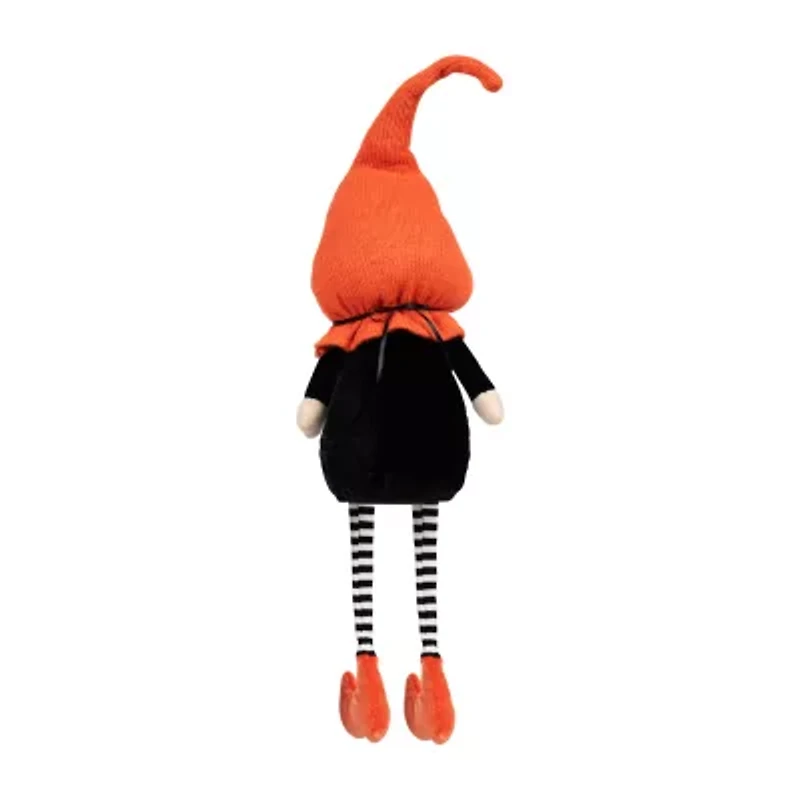 Northlight 22in Orange And Black Halloween Gnome