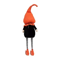 Northlight 22in Orange And Black Halloween Gnome