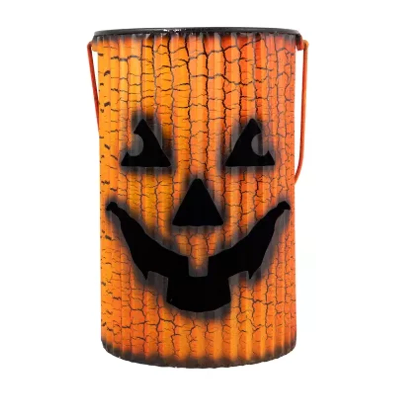 Northlight Black And Orange Metal Pumpkin Lanterns Halloween Tabletop Decor