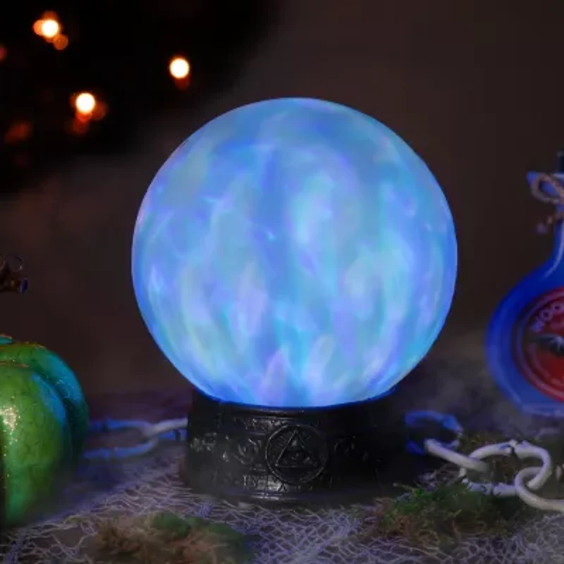 Northlight 8in Led Mystical Crystal Ball Lighted Halloween Tabletop Decor