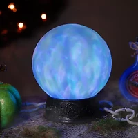 Northlight 8in Led Mystical Crystal Ball Lighted Halloween Tabletop Decor