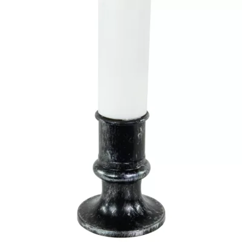 Northlight 9in Led White And Red Candles 2-pc. Lighted Halloween Tabletop Decor