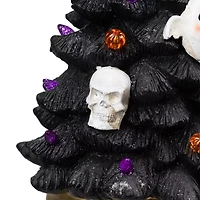 Northlight 12in Black Led Skull And Ghost Artificial Tree