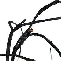 Northlight 24in Led Black Glittered Willow Artificial Tree