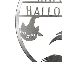 Northlight 17in Silver Flying Witch Wall Sign