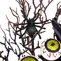 Northlight 24in Eyeballs And Spiders Twig Wreath