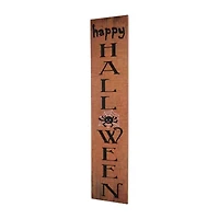 Northlight Orange Happy Halloween With Spider Halloween Porch Sign