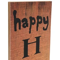 Northlight Orange Happy Halloween With Spider Halloween Porch Sign