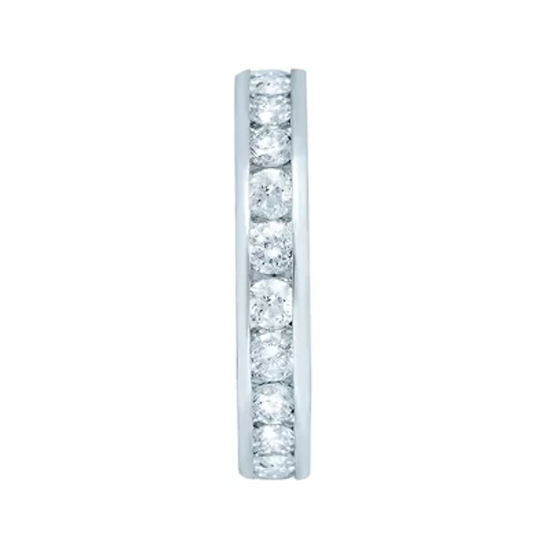 2 CT.T.W. Natural Diamond 14K White Gold Eternity Band