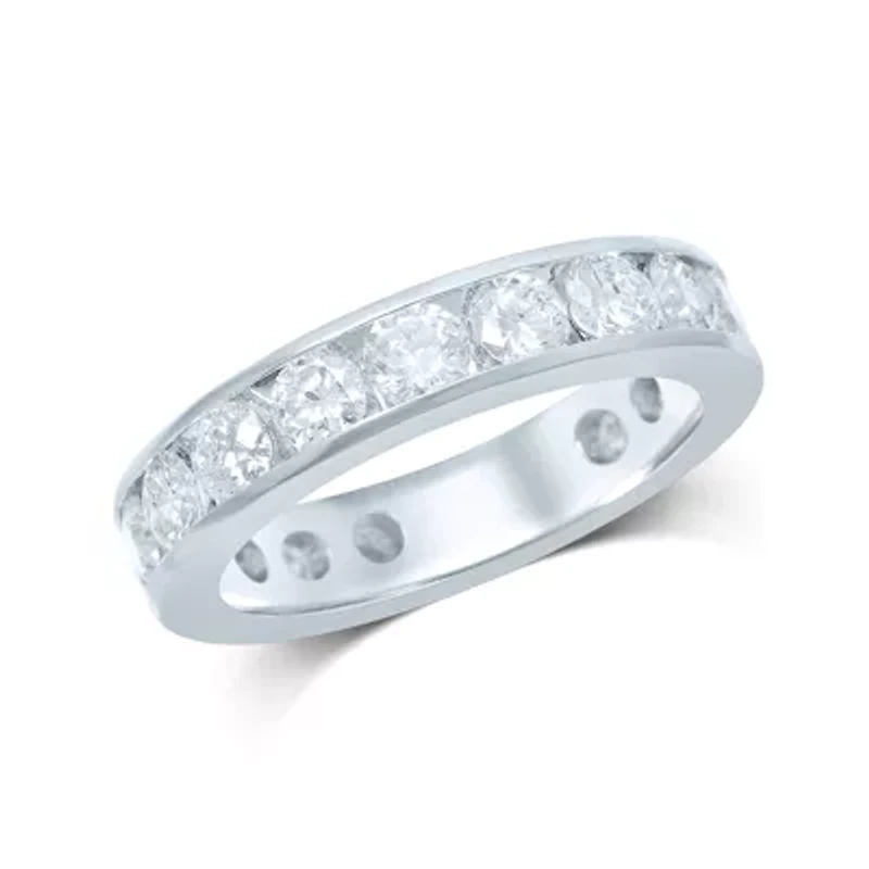 3 CT.T.W. Natural Diamond 14K White Gold Eternity Band