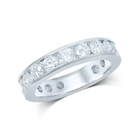 3 CT.T.W. Natural Diamond 14K White Gold Eternity Band