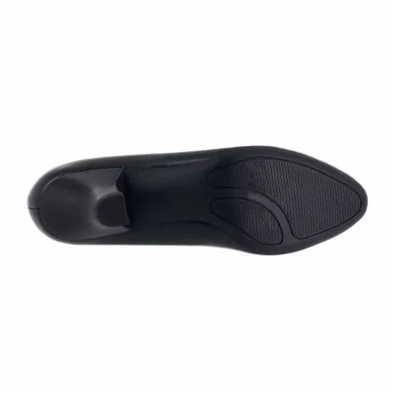 Easy Street Fabulous Womens Round Cone Heel Pumps
