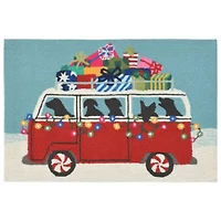 Liora Manne Frontporch Happy Howlidays Indoor/Outdoor Rug