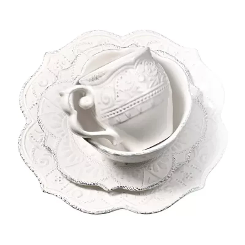 Denmark 4-pc. Ceramic Dinnerware Set