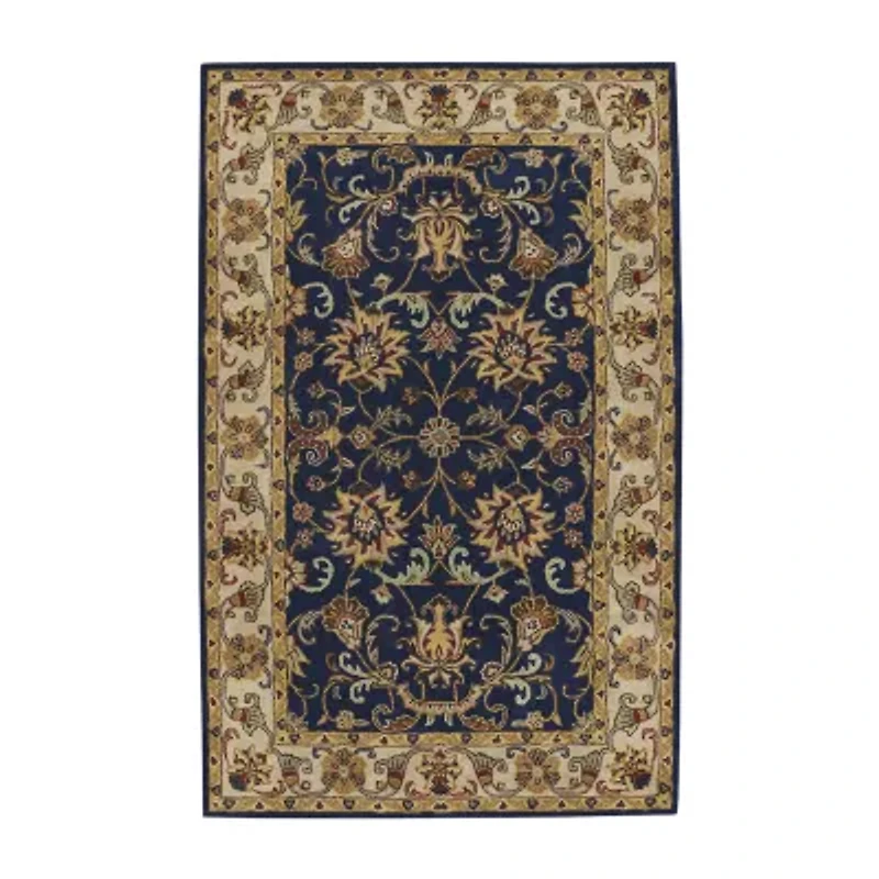 Capel Inc. Guilded Floral Hand Tufted Indoor Rectangular Area Rug