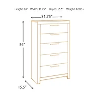 Signature Design by Ashley® Benchcraft® Derekson 5-Drawer Chest