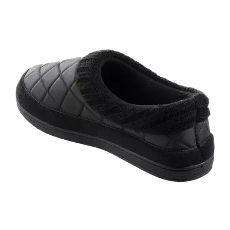 Isotoner Mens Memory Foam Bootie Slippers