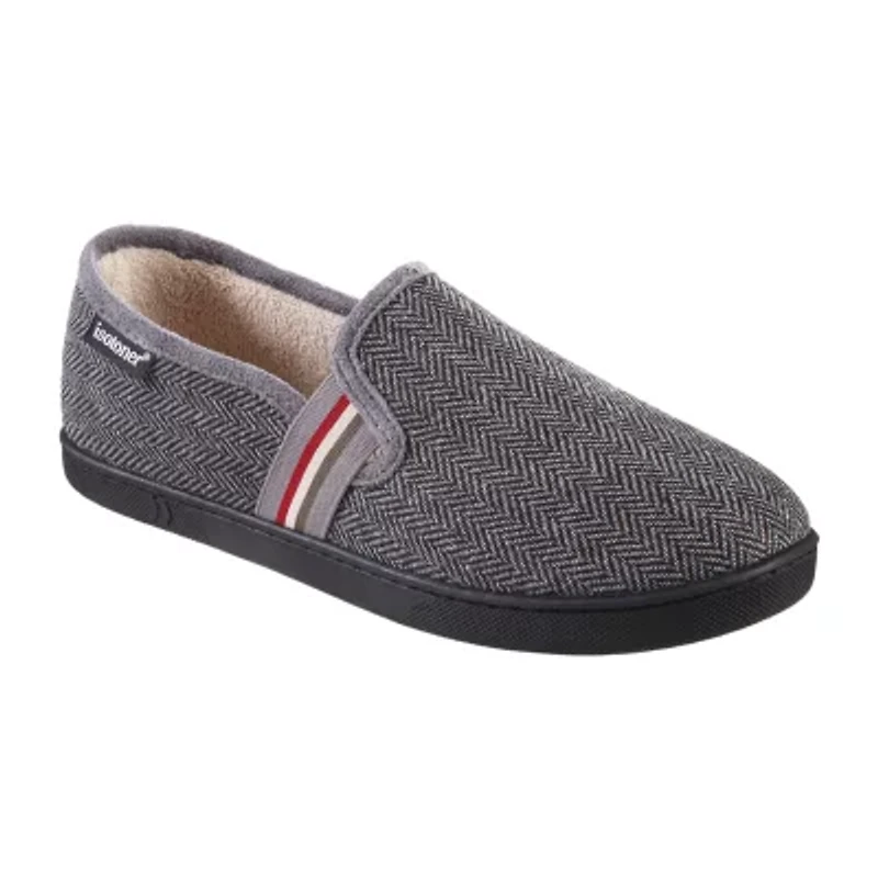 Isotoner Mens Memory Foam Slip-On Slippers