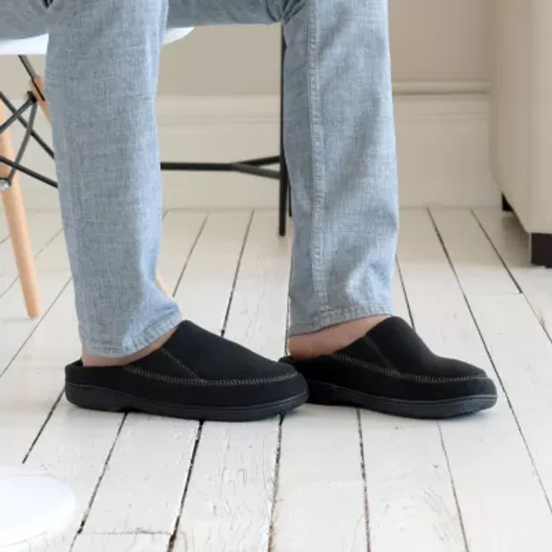 Isotoner Mens Memory Foam Clog Slippers
