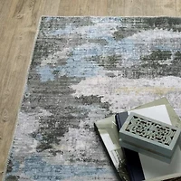 Covington Home Mirabelle Dappled Abstract Washable Indoor Rectangular Area Rug