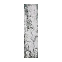 Covington Home Mirabelle Marbled Abstract Washable 2'X8' Indoor Rectangular Runner